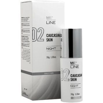 Ночной пептидный крем для устранения пигментации Me Line 02 Meline Caucasian Skin Night  4 фото