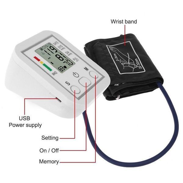 Плечевой тонометр цифровой ARM Style B02R/ SR 801 с индикатором аритмии + БЕЗКОШТОВНА ДОСТАВКА 42 фото
